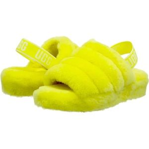 UGG Fluff Slipper neon yellow!